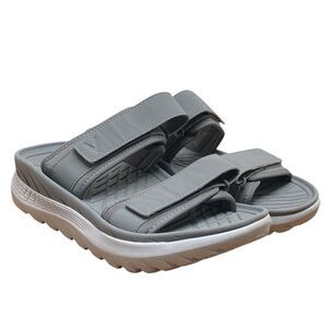 Vionic Renewal Women Sz 9 Grey  Adjustable Recovery Flip Flop Sandals (HF29)